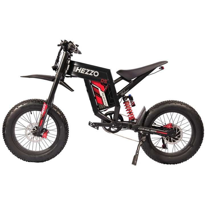 Електрически кросов велосипед HEZZO D5 – 3000W, 70 км/ч, 150 км пробег