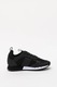 EA7, Pantofi sport unisex de plasa cu insertii de piele ecologica X8X027-XK050-A120, Negru, 9