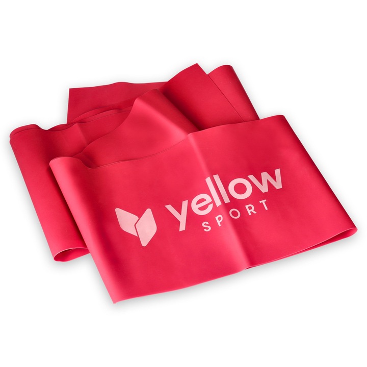 Banda elastica de exercitii, YellowSport, rezistenta 2-4 kg, rosu