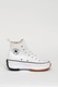 Converse, Tenisi inalti unisex cu talpa flatform Run Star Hike, Negru, Alb, 6.5