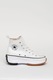 Converse, Tenisi inalti unisex cu talpa flatform Run Star Hike, Negru, Alb, 6.5
