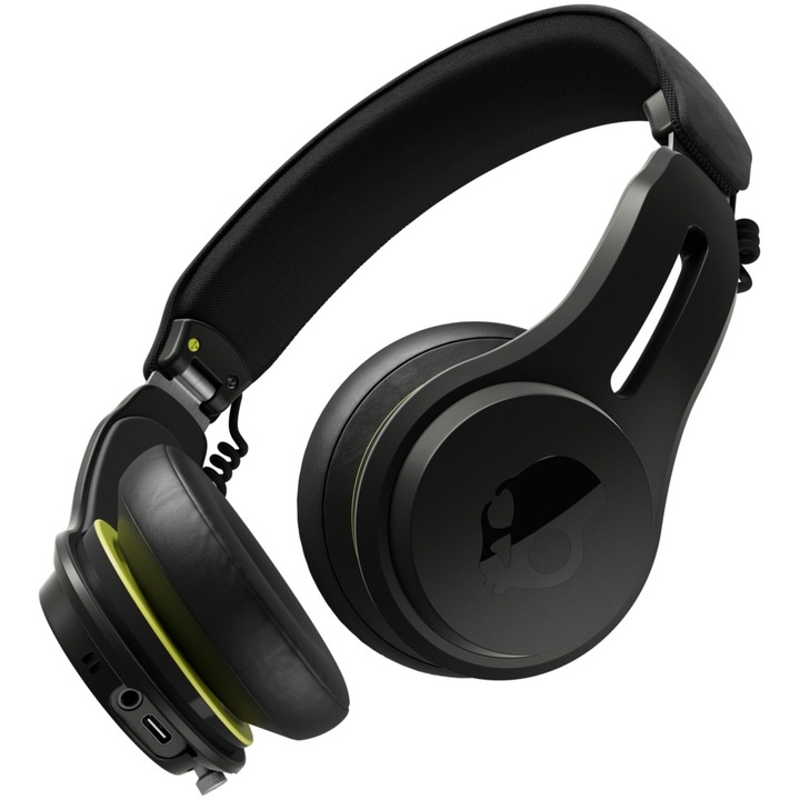 Слушалки On-Ear Skullcandy Icon ANC, Wireless, Bluetooth, ANC, Multipoint, IPX4, Автономност 60 часа, True Black