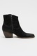 Dolce Vita, Botine cowboy de piele intoarsa Silma, Negru stins