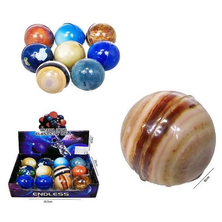 Planety szuper pattogó labda 6cm 12/csomag HPC05 5047