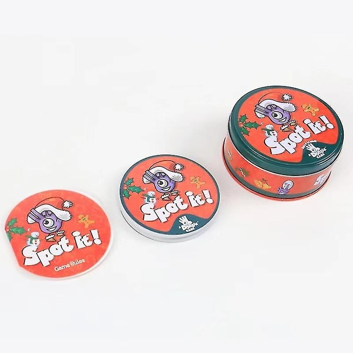 Joc de societate Dobble - Spot it, 2-6 jucatori, 13x8x13cm, cutie metalica