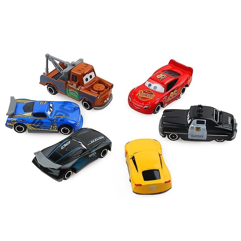 Set 7 piese masinute Disney Pixar Cars 3, metal/plastic, 1:55