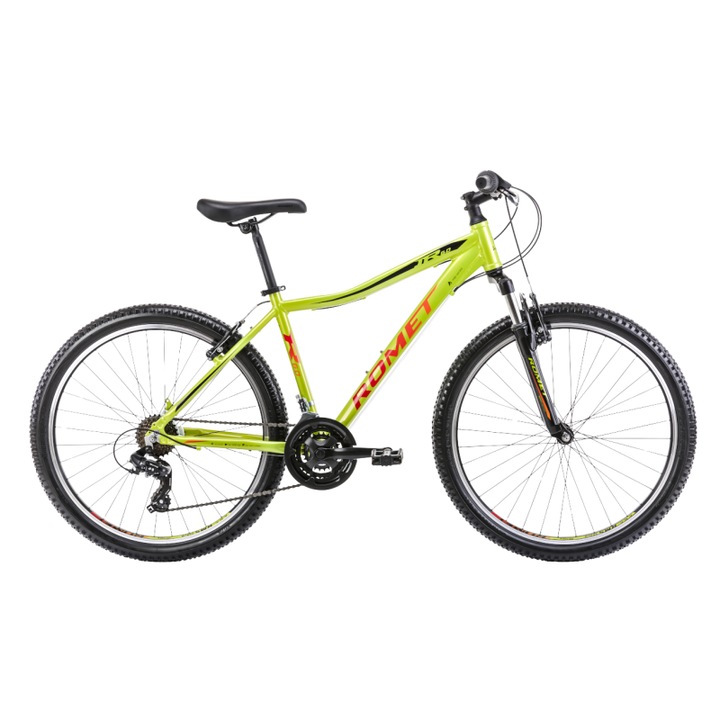 Bicicleta de munte Romet Rambler R6.0 JR Lime/Negru/Rosu, marime S/15inch