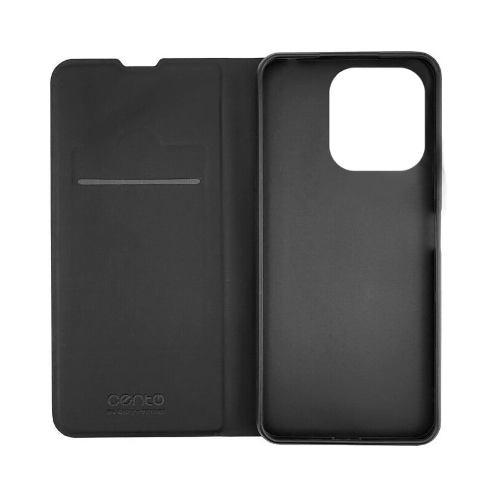 Husa de protectie tip carte CENTO Soho compatibila cu Honor 400 Lite Negru Premium, Inchidere magnetica, Protectie Sporita, Anti soc, Anti zgarieturi, Functie de stand