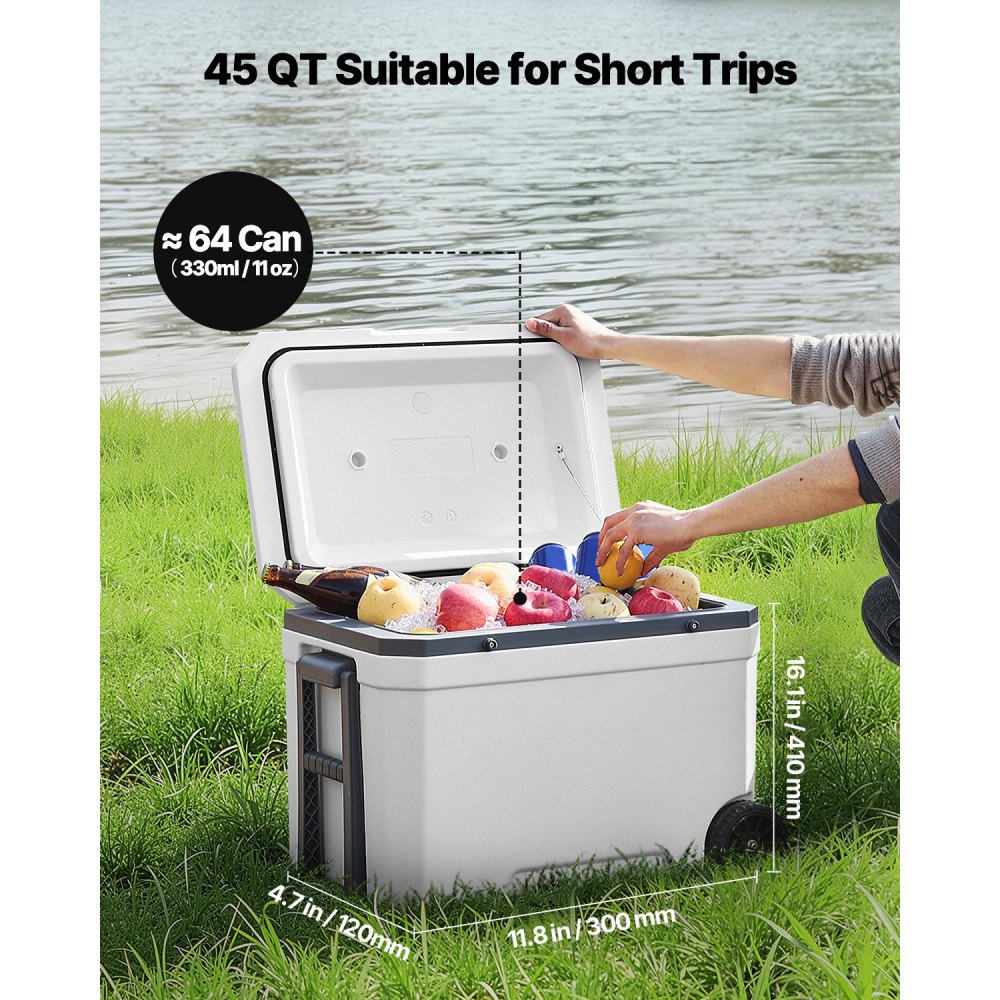 Lada Frigorifica Portabila, Model 45 QT, cu Roti, Capacitate 64