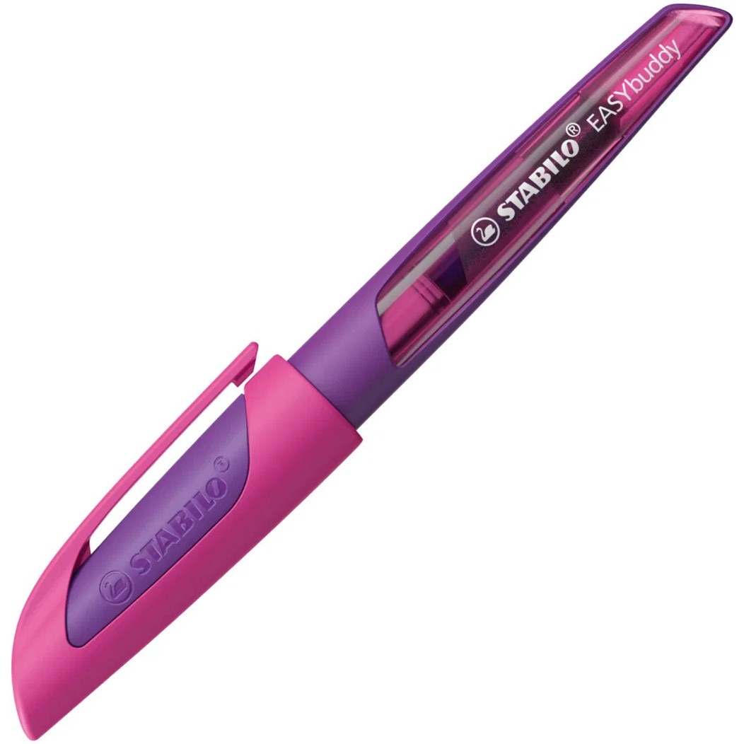 Stilou Stabilo EASYbuddy, M, purple/magenta, 1 rezerva, blister