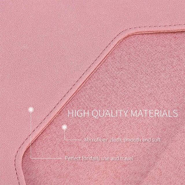Husa protectie laptop 14.1"/15.6", piele ecologica, inchidere magnetica verticala, roz