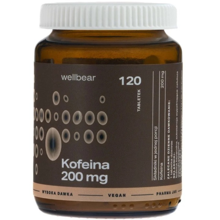 Wellbear Cofeina 200 mg, 120 tablete