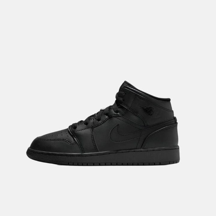 Pantofi sport dama Air Jordan 1 Mid “Triple Black” 36, Negru