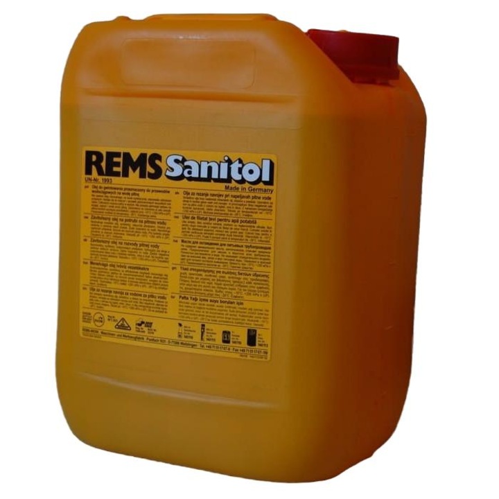 Agent de Filetare REMS SANITOL 5L pentru Instalatii de Apa Potabila