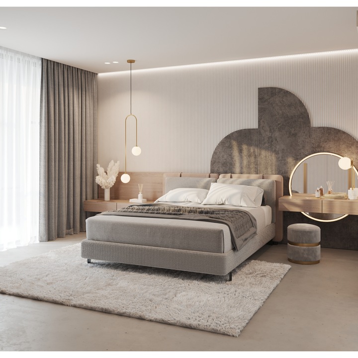 Saltea ortopedica PREMIER PLUS GELADI 200 cm * 200 cm * 24 cm, structura cu arcuri si spuma poliuretanica, fermitate medie, fata vara-iarna