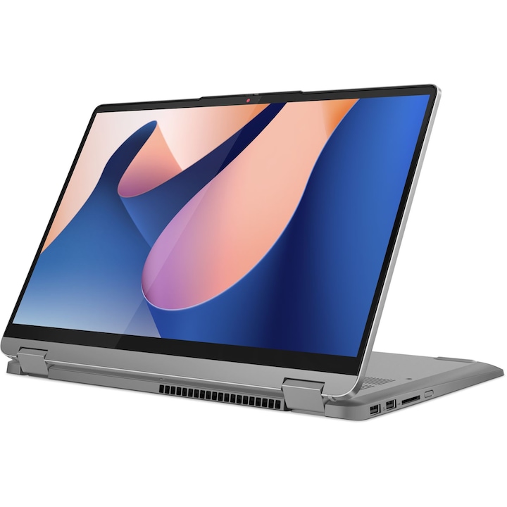 Лаптоп Lenovo IdeaPad Flex 5 14ABR8 с AMD Ryzen 7 5825U (2.0/4.5GHz, 16M), 16 GB, 512GB M.2 NVMe SSD, AMD Radeon RX Vega 8, Windows 11 Home, Сив