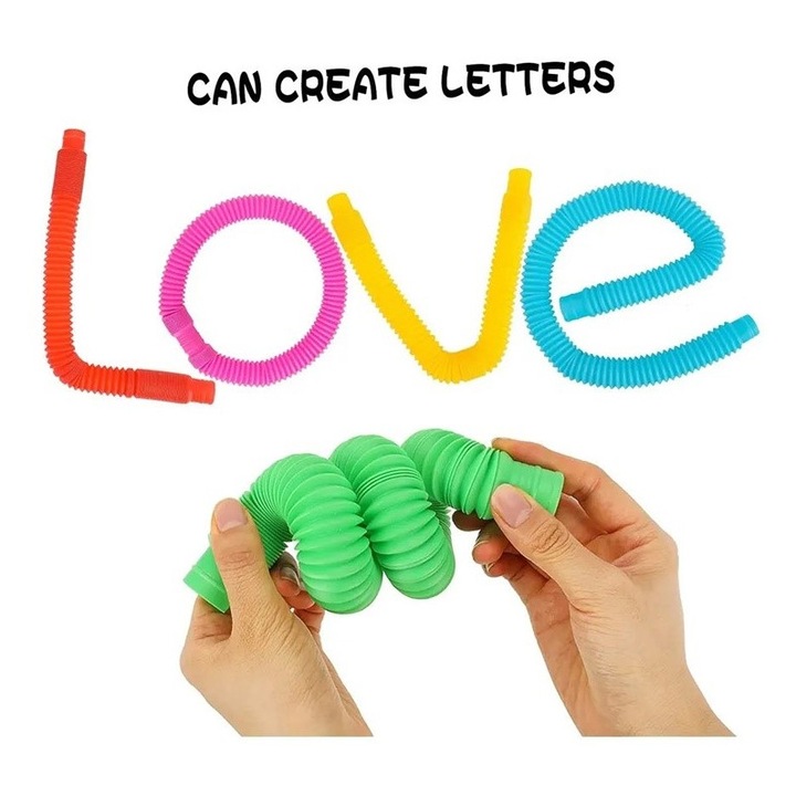 Set 10 poptube de jucat, Multicolor, Shein