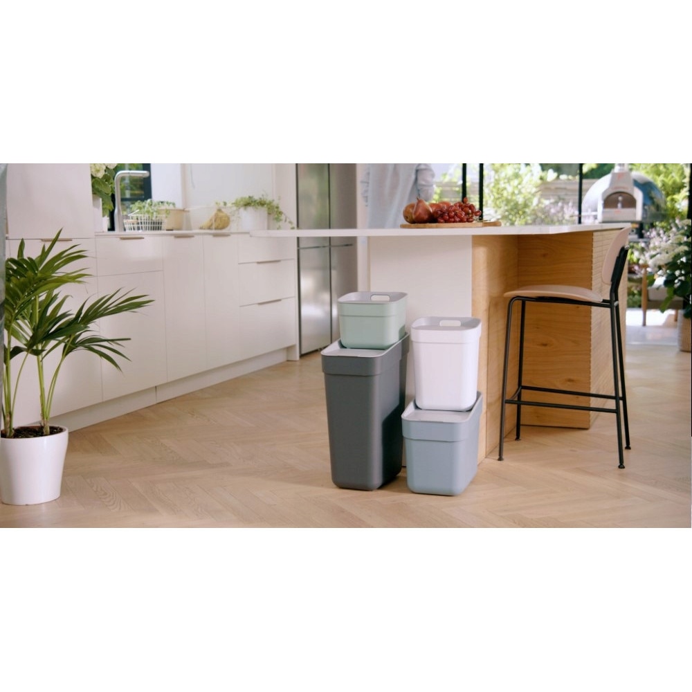 Cos de gunoi modular, Curver, 30L, Curver, gri, 55.1x36.7x24.6cm - eMAG.ro