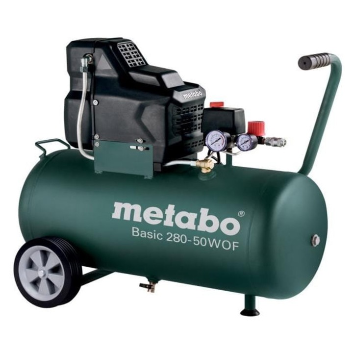 Compresor Metabo 50L, 280 l/min, 8 bar, 1,7 kW, 770x386x662mm