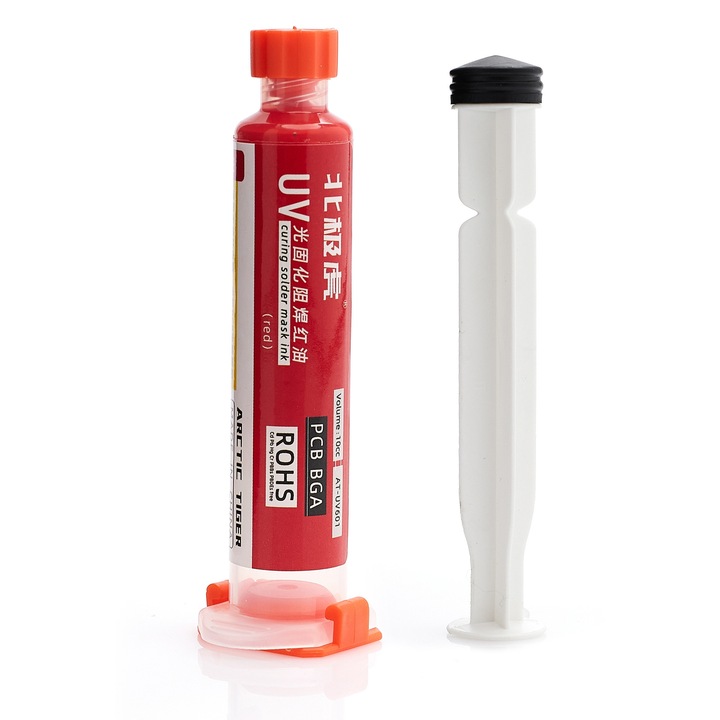 Forrasztómaszk, TECHREBAL, piros, 10ml, 95mm