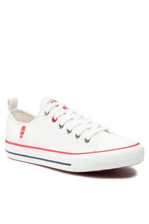 Férfi tornacipő, Big Star Shoes, Ökológiai bőr, Fehér