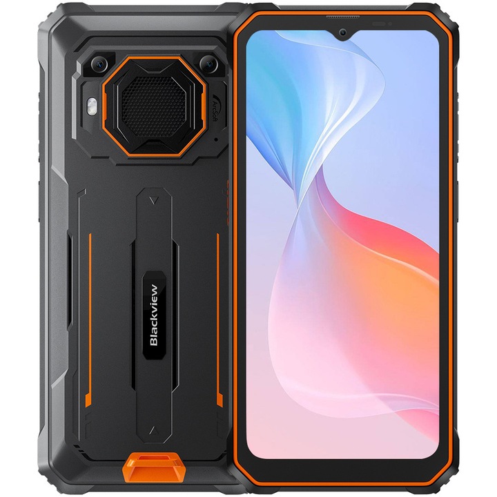 Telefon mobil Blackview Rugged BV6200 PRO, 128GB, 6GB RAM, 4G, Orange