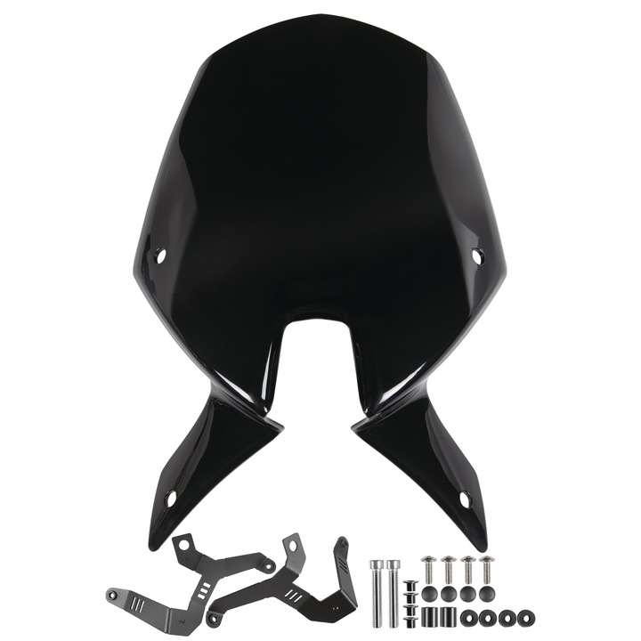 Motorkerékpár szélvédő, TopX, Ducati Monster 937 950-hez, 2021-2022, füstszínű, rögzítő tartozékok készlettel