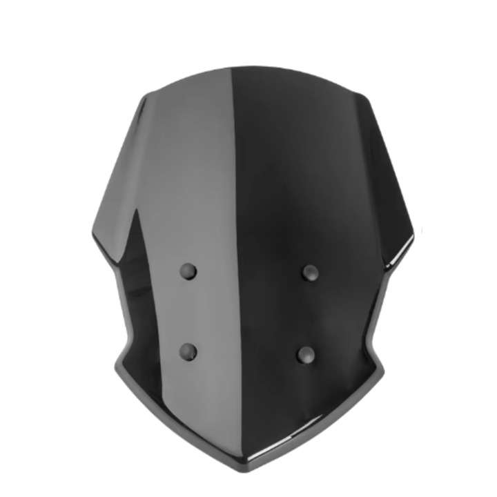 Motorkerékpár szélvédő, TopX Yamaha MT15/MT125-höz, 36cm, fekete, rögzítőkészlettel