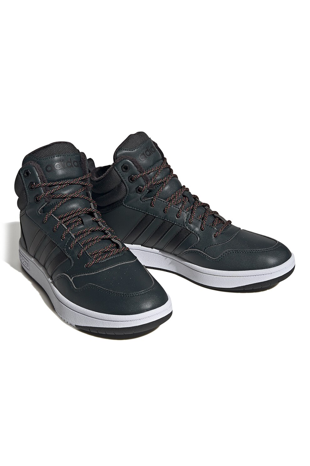 Adidas Sportswear, Pantofi sport mid-high Hoops Verde inchis