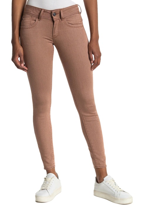 Blugi de damă G-Star RAW Lynn Mid Skinny Coj, Talie medie, Picior îngust, Maro, Maro