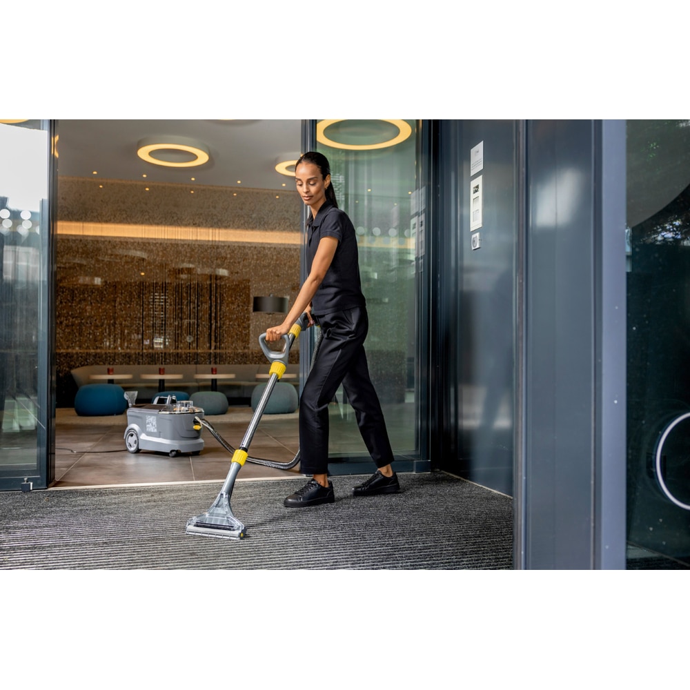 Aspirator de curatat cu injectie-extractie Karcher Puzzi 10/1, 74l/s, Vid - 254mBar, 1250W Turbina, 50W Pompa Gri