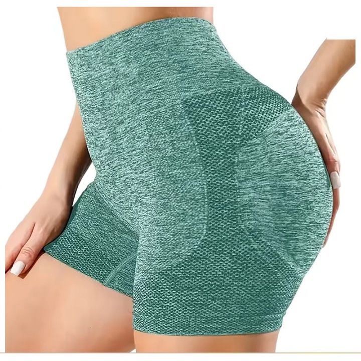 Magas derekú jóganadrág, nagyon rugalmas, fitneszhez, futáshoz, zöld, egy méret