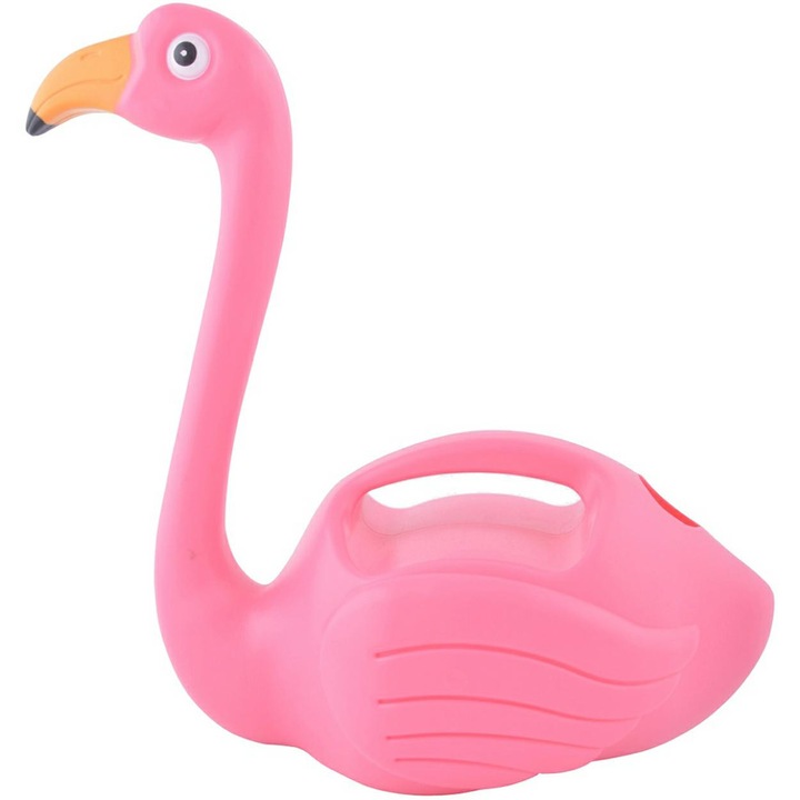 Gyermekeknek való öntözőkanna, Esschert Design, Lángoló 1,5 L, Könnyű és kényelmes, Tartós műanyag, Könnyen fogható, Rózsaszín színű, Tanulj meg növényeket gondozni, Tökéletes a kertben való játékhoz