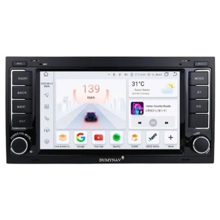 Navigatie android 12-64GB memorie interna 6GB-ram dedicata pentru VW volkswagen touareg an 2002-2010 slot sim 4 carplay android auto+apple+camera marsarier inclusa