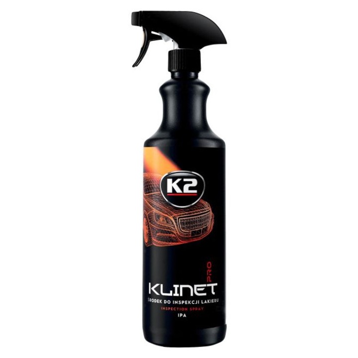 Solutie Degresant Vopsea Auto K2 Klinet Pro, pe baza de alcool izopropilic, 1L, indeparteaza pasta polish, ceara, grasimi