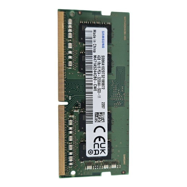 Памет RAM за лаптоп Samsung sodimm DDR4 4GB 3200 Mhz
