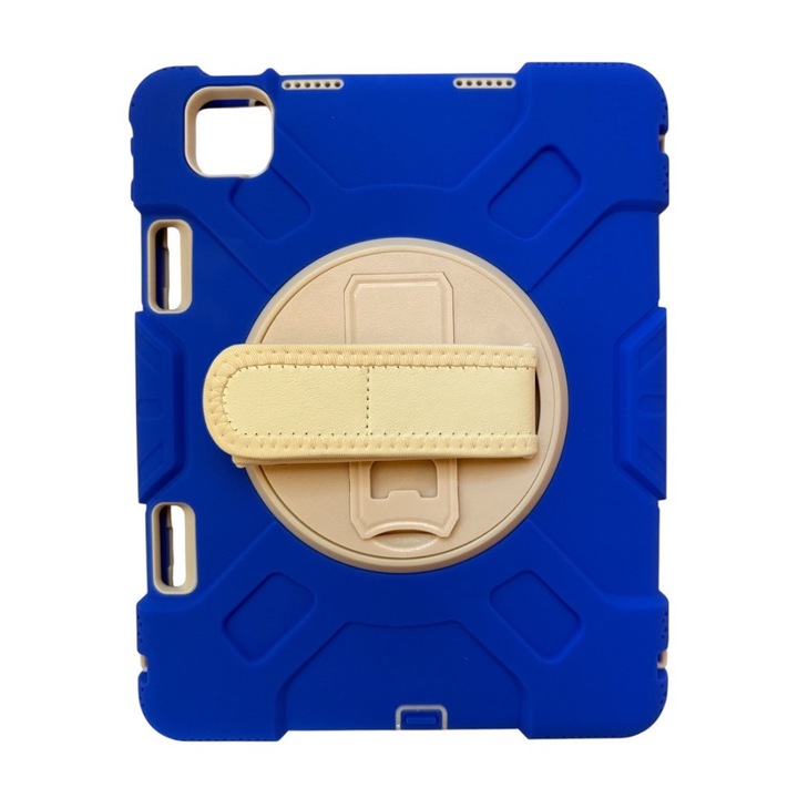 Калъф, съвместим с 10.9 2020 iPad Pro 11 (18/20/21) син-кремав