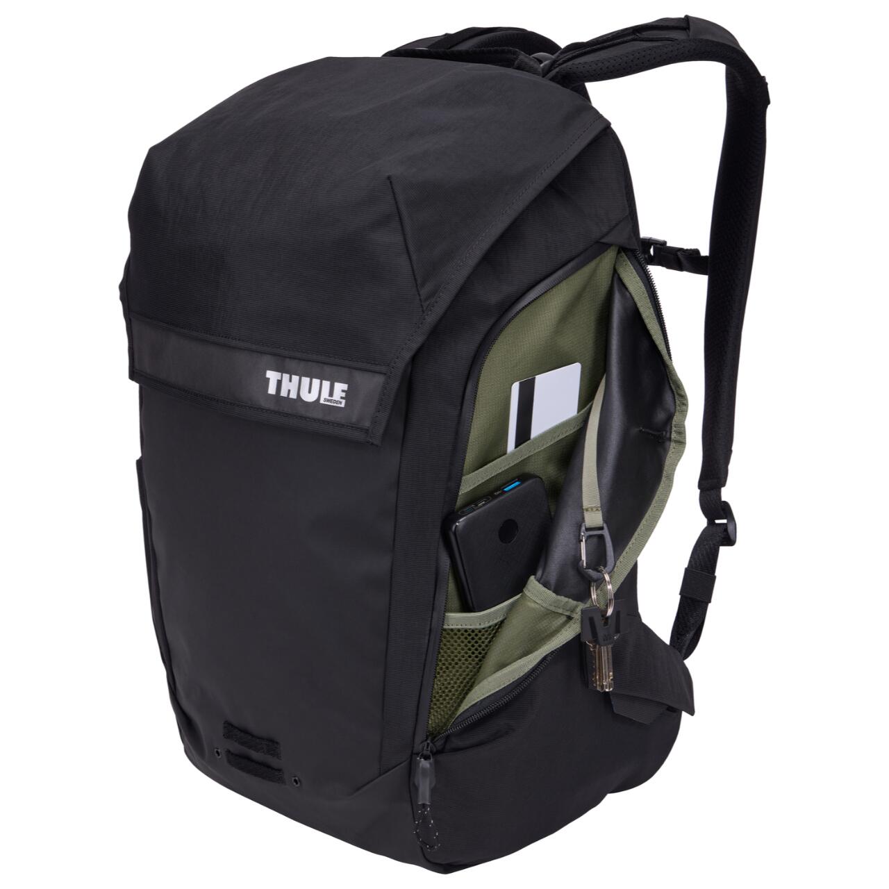 Rucsac urban cu compartiment laptop, Thule, Paramount Commuter, 28L, Black