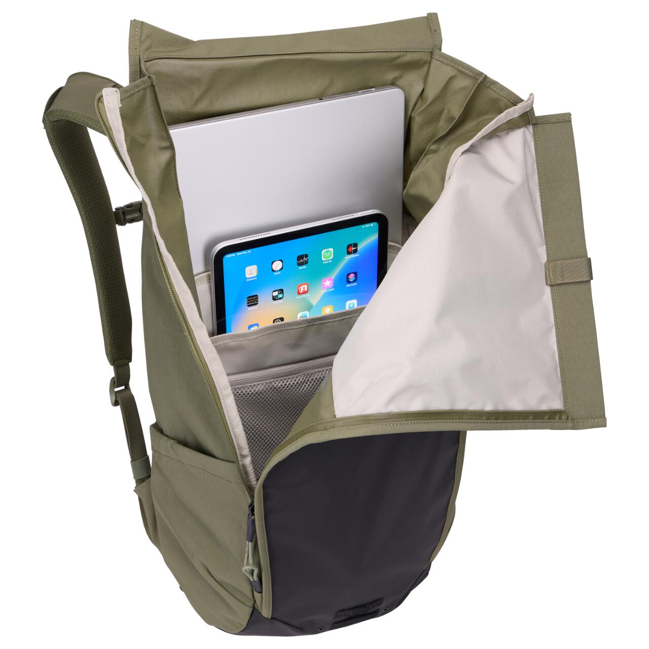 Rucsac urban cu compartiment laptop, Thule, Paramount Commuter, 20L, Soft Green