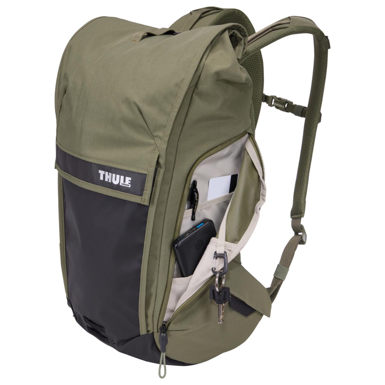 Rucsac urban cu compartiment laptop, Thule, Paramount Commuter, 20L, Soft Green