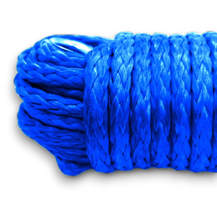 СИНТЕТИЧНО ВЪЖЕ ЗА ЛЕБЕДКА ЗА ATV И SSV 15 м x 6 мм СИНЯ