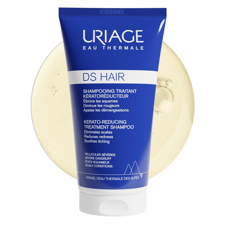 Uriage DS Haj Keratinos hajápoló sampon, 1,8% Tejsav, 150ml, Száraz hajra, Férfiaknak