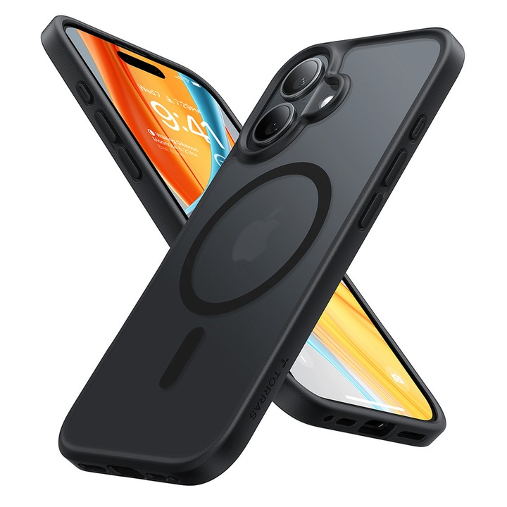 iPhone 16 tok – Torras Guardian mágneses sorozat – fekete