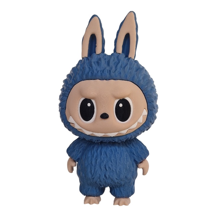 Figurina Labubu – Personaj de colectie, printat 3D, albastru petrol, Decor Geek & Cadou Inedit