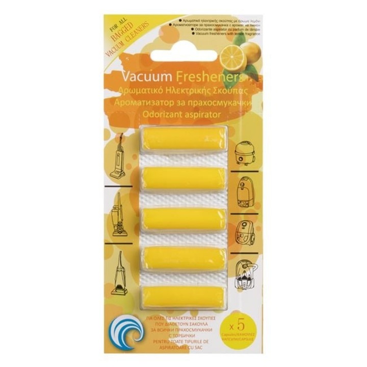 Odorizant pentru aspirator cu aroma de lamaie – Set 5 bucati – Reimprospateaza aerul in locuinta ta – ANTBRO®