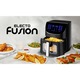 Friteuza cu aer cald, fara ulei, ELECTO, Tehnologie Rapid Air, Capacitate 8L, 2000 W, 14 functii de gatire presetate, Dimensiune XL, display digital, curatare usoara, Negru
