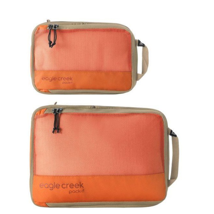 Set Organizator de haine pentru vacante, Eagle Creek Reveal Pro, portocaliu
