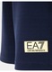 Мъжки къси панталони, Emporio Armani EA7, Памук, Външна дължина на крачола, Вътрешна дължина на крачола, Тъмносин, Тъмносин