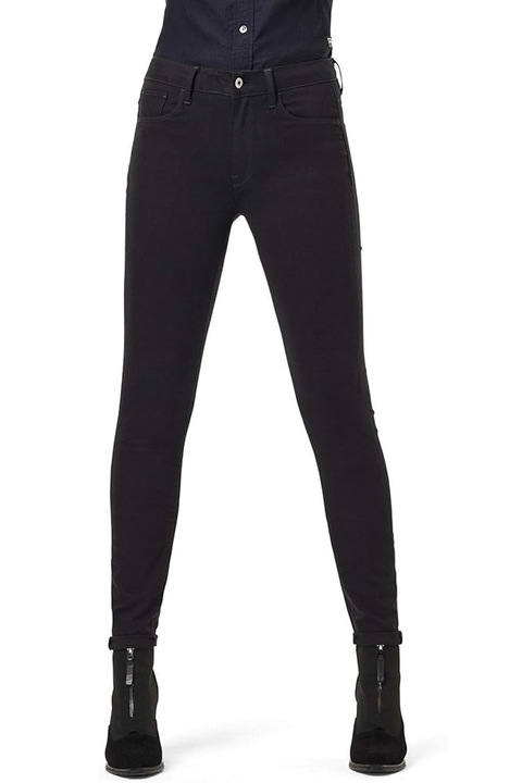 Дамски дънки G‑Star RAW 3301 Deconst High Skinny, Висока талия, Стеснен крачол, Черен, Черен, W28-L32