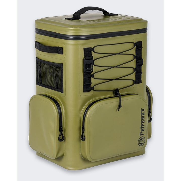 Термо раница Petromax Cooler 27L, 8 дни охлаждане, водоустойчива, 54.5x44.5x34см, зелена